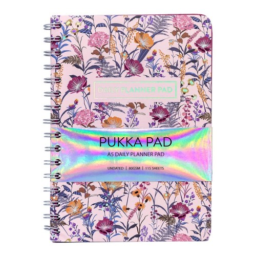 Pukka Bloom Daily Planner Pad Cream 150mm x 210mm 115 Pages 80gsm Pukka Bloom Daily Planner Pad Cream 150mm x 210mm 115 Pages 80gsm